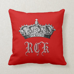 Crown Monogram Regal Touch Kussen