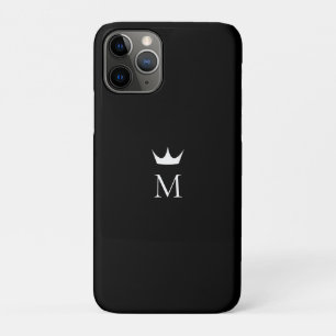 Crown Monogram Zwart-wit Case-Mate iPhone Case
