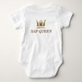 Crown Nap Queen Baby Jersey Bodysuit (Achterkant)