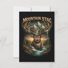 Crown of the Mountain Stag Bedankkaart