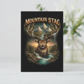 Crown of the Mountain Stag Bedankkaart (Staand voorkant)