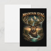 Crown of the Mountain Stag Bedankkaart (Voorkant / Achterkant)