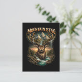 Crown of the Mountain Stag Briefkaart (Staand voorkant)