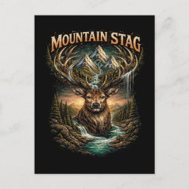 Crown of the Mountain Stag Briefkaart