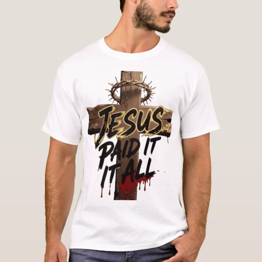 Crown of Thorns Jesus Shirt – Christian T-Shirt (Voorkant)