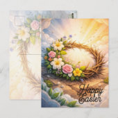 Crown of Thorns Religious Easter Postcard Briefkaart (Voorkant / Achterkant)