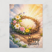 Crown of Thorns Religious Easter Postcard Briefkaart (Voorkant)