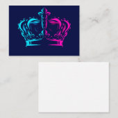 Crown pop art informatiekaartje (Voorkant / Achterkant)