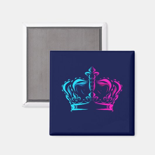 Crown pop art magneet (Voorkant / Achterkant)