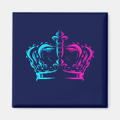 Crown pop art magneet (Voorkant)