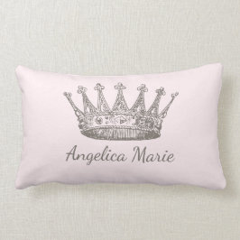 Crown Princess Pillow Script Name Sjabloon Kussen