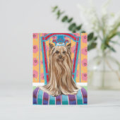 Crown Princess Yorkie Briefkaart (Staand voorkant)