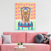 Crown Princess Yorkie Canvas Afdruk (Insitu (Woonkamer))