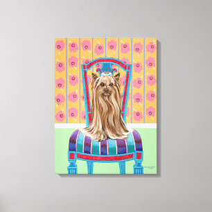 Crown Princess Yorkie Canvas Afdruk