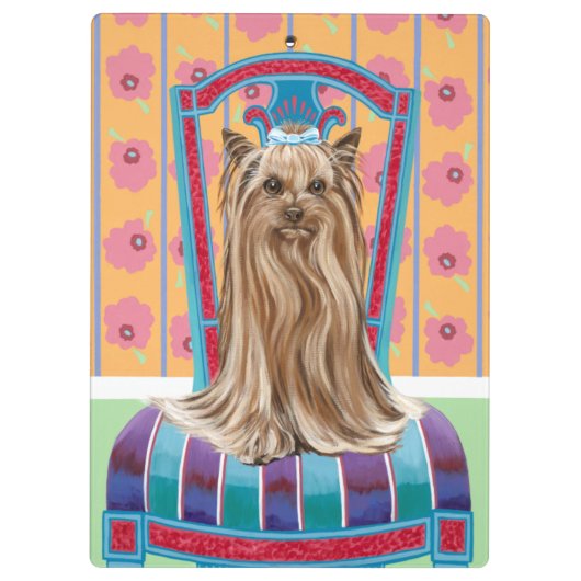 Crown Princess Yorkie Klembord (Achterkant)