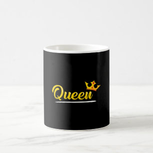 Crown Queen Princess Gold Royal Funny Gift Idea Koffiemok