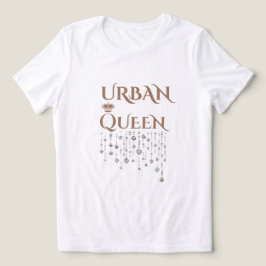 CROWN QUEEN ZELDZAME DIAMANT TAN DAMES TRI-BLEND SHIRT