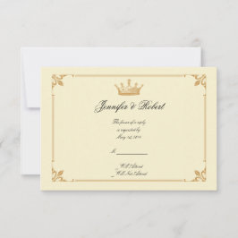 Crown Regency in Gold en Ivory Response Kaart