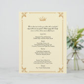 Crown Regime in het menu Gold en ivoor Wedding (Staand voorkant)