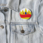 Crown Ribbon Ronde Button 5,7 Cm (In situ)