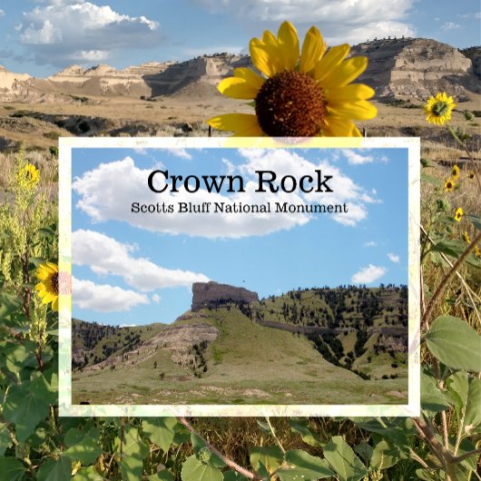 Crown Rock, Scotts Bluff National Monument, NE Briefkaart