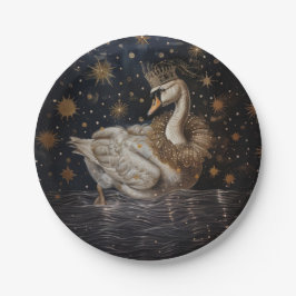 Crown - Ronde papieren Borden Bordje