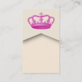 Crown Royalty Princess of Queen Sjabloon V8 PINK Visitekaartje (Achterkant)