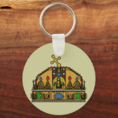 Crown Saint Stephen, Hongarije Sleutelhanger (Voorkant)