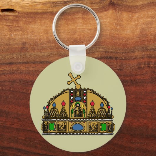 Crown Saint Stephen, Hongarije Sleutelhanger (Voorkant)
