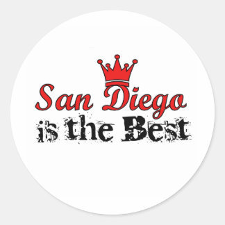 Crown San Diego Ronde Sticker