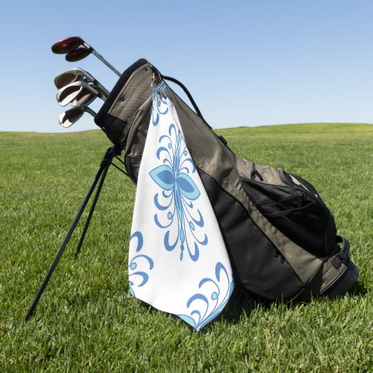 Crown seamless pattern golfhanddoek (Groen)