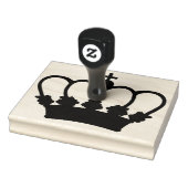 Crown Silhouette, Crafted 4 x 5 inch Rubber Stamp Rubberstempel (Stempel)