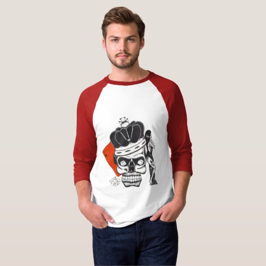Crown SKull Spades Shorty T-shirt (Voorkant volledig)