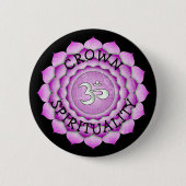 CROWN SPIRITUALITY PAARSE Chi Chakra Button (Voorkant)