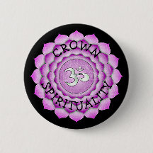 CROWN SPIRITUALITY PAARSE Chi Chakra Button