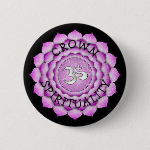 CROWN SPIRITUALITY PAARSE Chi Chakra Button