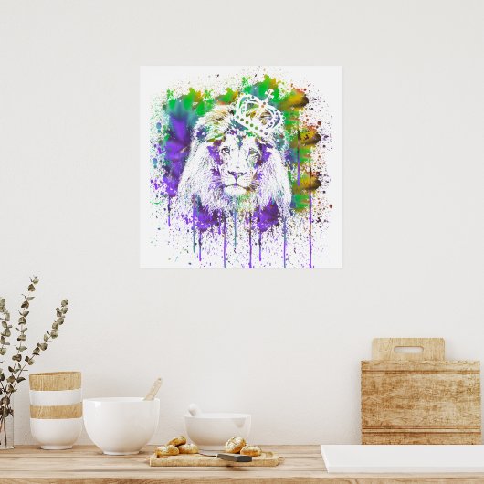 Crown Splat Poster (Keuken)