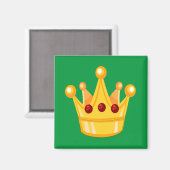 Crown Square Magnet (Voorkant / Achterkant)