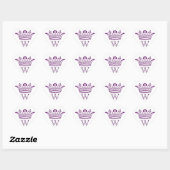 Crown Stickers met monogram (Vel)