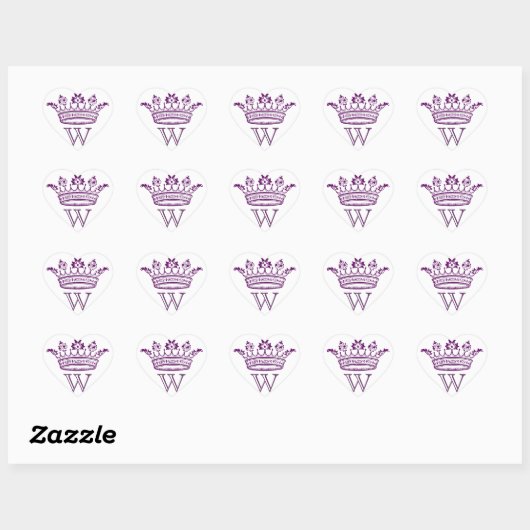 Crown Stickers met monogram (Vel)