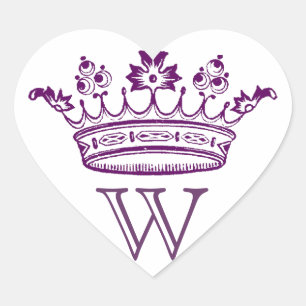 Crown Stickers met monogram