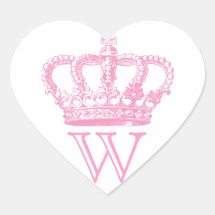 Crown Stickers met monogram