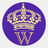 Crown Stickers met monogram (Voorkant)