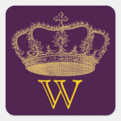 Crown Stickers met monogram (Voorkant)