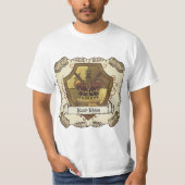Crown Sword Shield achternaam T-shirt (Voorkant)