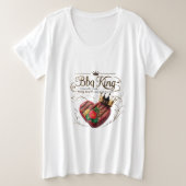 Crown the Cook - Bold, Beautiful & BBQ Royalty Grote Maat T-shirt (Design voorkant)