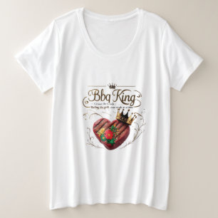 Crown the Cook - Bold, Beautiful & BBQ Royalty Grote Maat T-shirt