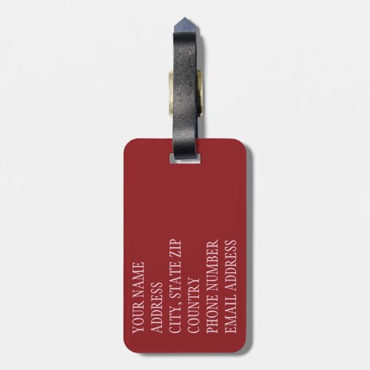 Crown Vetch #1 Bagagelabel (Achterkant verticaal)