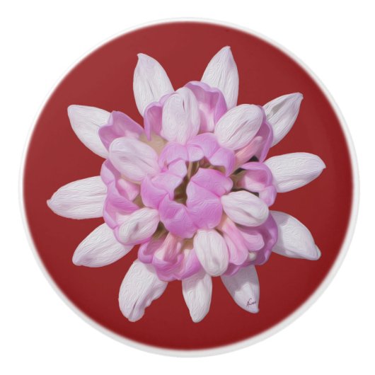 Crown Vetch #1 Keramische Knop (Voorkant)