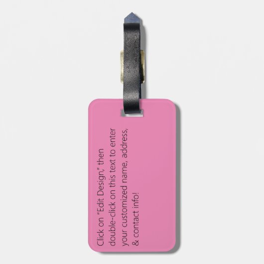 Crown Vetch Seamless Pattern Bagagelabel (Achterkant verticaal)